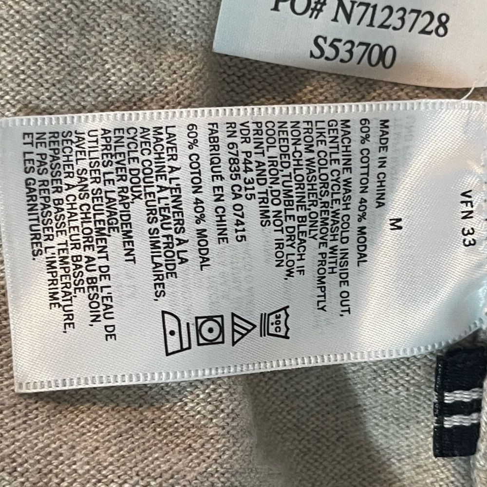 Nautica Luxury Performance Men's V Neck Sweater M - Picture 5 of 6